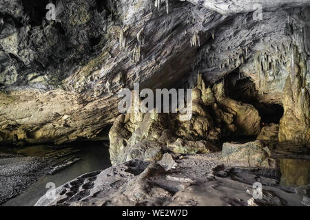 Lod Höhle in der Nähe von Pai, im Norden von Thailand Stockfoto