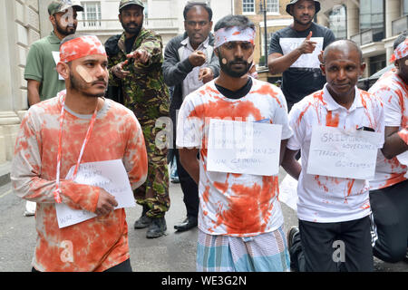 Samstag 18 2019 Pall Mall London Uk, ex-pat Tamilen und socitys in einem Memorial marschierten können für die civiil Krieg casualtys, tamilischen Diaspora Gemeinschaften Stockfoto