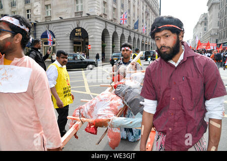 Samstag 18 2019 Pall Mall London Uk, ex-pat Tamilen und socitys in einem Memorial marschierten können für die civiil Krieg casualtys, tamilischen Diaspora Gemeinschaften Stockfoto