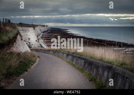 Slip-Straße bis zum Spencer Court entfernt in der Nähe von Brighton Stockfoto