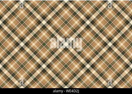 Tartan Schottland nahtlose karierte Muster Vektor. Retro Hintergrund Stoff. Vintage Farben prüfen Square geometrische Textur für Textildruck, Geschenkpapier Stock Vektor