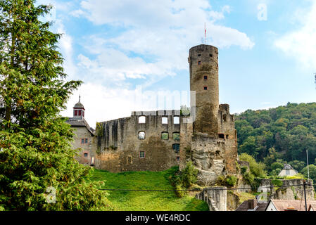 Burg Ruine Burg Eppstein im Taunus. Hessen (Hessen), Deutschland. In der Nähe Frankfurt am Main, Wiesbaden. Stockfoto