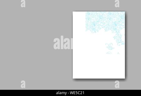 Rosch Haschana - das Jüdische Neue Jahr Grußkarte Design mit Granatapfel - holiday-Symbol. Blaue Farbe. Gruß Text in Hebräisch haben ein gutes Jahr. Hand Vector Illustration gezeichnet. Stock Vektor