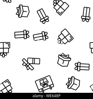 Geschenk nahtlose Muster Vektor Stock Vektor