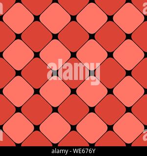 Quadratische Muster Hintergrund Design - Geometrische rot Vector Illustration aus diagonal Quadrate Stock Vektor