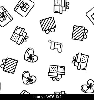 Geschenk nahtlose Muster Vektor Stock Vektor