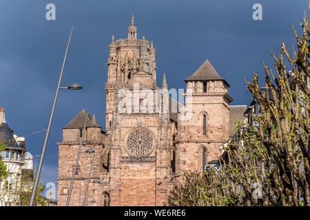 Frankreich, Aveyron, Rodez, die Kathedrale aus dem 13.-16. Jahrhundert Stockfoto