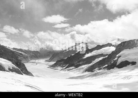 Alpine Bergblick Stockfoto