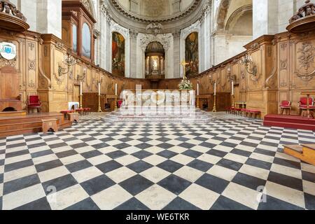 Frankreich, Meurthe et Moselle, Nancy, cathedrale und Primatiale Notre Dame de l'Annonciation et Saint Sigisbert im barocken Stil Stockfoto