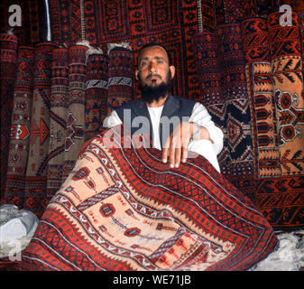 Teppich Shop, Herat, Afghanistan, 1974 Stockfoto