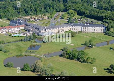 Frankreich, Oise, Chantilly Golfplatz (Luftbild) Stockfoto