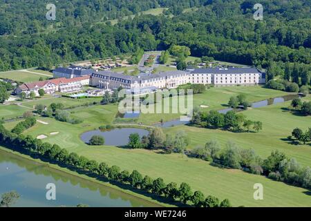 Frankreich, Oise, Chantilly Golfplatz (Luftbild) Stockfoto