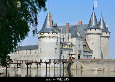 Frankreich, Paris, Tal der Loire, Weltkulturerbe der UNESCO, Sully-sur-Loire, Chateau de Sully-sur-Loire Stockfoto