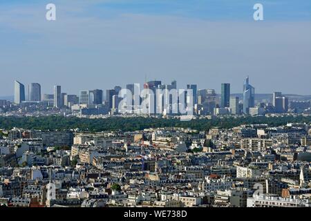 Frankreich, Paris, seine Banken als Weltkulturerbe von der UNESCO, Grenelle Bezirk und den Eiffelturm. Stockfoto