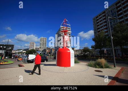 Frankreich, Pas de Calais, Boulogne-sur-Mer, Boulevard Gambetta in Boulogne-sur-Mer Stockfoto