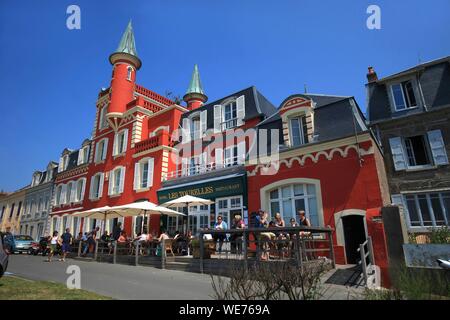 Frankreich, Somme, Le Crotoy, Hotel Les Tourelles Le Crotoy Stockfoto