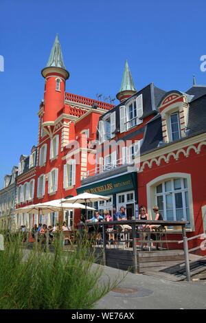 Frankreich, Somme, Le Crotoy, Hotel Les Tourelles Le Crotoy Stockfoto