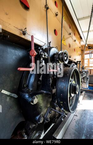 Frankreich, Pyrenees Atlantiques, Baskenland, Carqueiranne, La Rhune, die rhune Zug, wenig Zahnradbahn Stockfoto