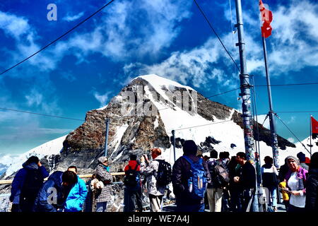 Blick vom Jungfraujoch col Stockfoto