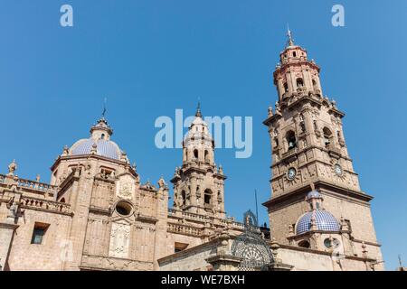 Mexiko, Michoacán, Morelia, die historische Altstadt von Morelia als Weltkulturerbe von der UNESCO, der Kathedrale Stockfoto