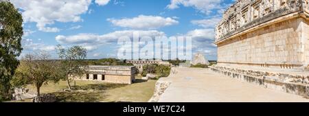 Mexiko, Yucatan, Uxmal, als Weltkulturerbe von der UNESCO, archäologische Stätte Stockfoto