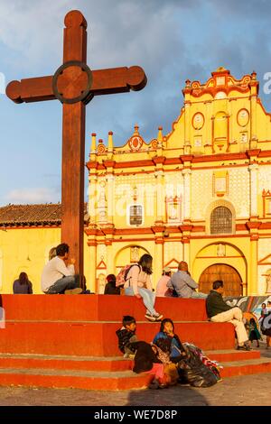 Mexico, Chiapas, San Cristóbal de las Casas, der Kathedrale und der 31 de marzo Square Stockfoto