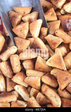 Frankreich, Tarn, Carmaux, keksfabrik Deymier (1921 gegründet), Kekse gebrüht (Anis duftende einfügen und in Wasser gekocht und dann im Ofen) Stockfoto