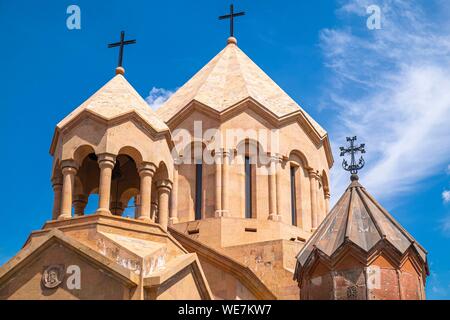 Armenien, Yerevan, die katoghike Kirche, eine kleine Kirche aus dem 13. Jahrhundert, eine der ältesten der Stadt, heute in der Sainte-Anne Kirche integriert Stockfoto