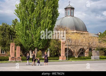 Armenien, Kirov region, Etschmiadzin, religiösen Komplex von etschmiadzin als Weltkulturerbe der UNESCO Stockfoto