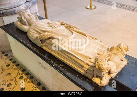 Frankreich, Seine Saint Denis, Saint Denis, die Kathedrale Basilica, Leon V de Lusinant Stockfoto