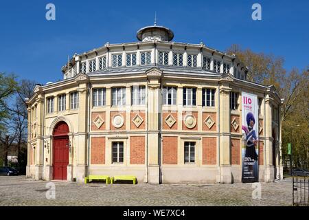 Frankreich, Paris, Reims, Zirkus von Reims Gehäuse ein Theater, das den Zirkus und das Karussell, zwei Zimmer des 19. Jahrhunderts Stockfoto