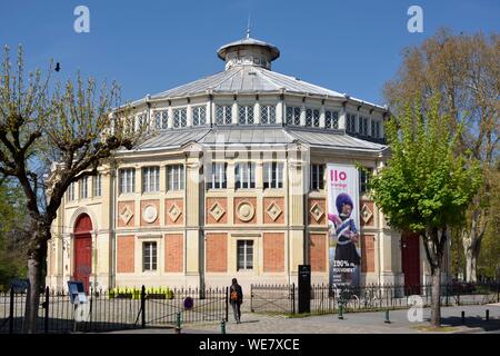 Frankreich, Paris, Reims, Zirkus von Reims Gehäuse ein Theater, das den Zirkus und das Karussell, zwei Zimmer des 19. Jahrhunderts Stockfoto