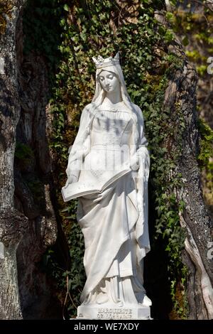 Frankreich, Meurthe et Moselle, Sächsische Sion, Statue von Marguerite de Lorraine Stockfoto