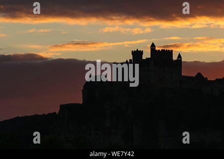 Frankreich, Dordogne, Beynac et Cazenac, Schloss, 13. Jahrhundert Stockfoto