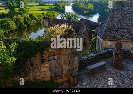 Frankreich, Dordogne, Beynac et Cazenac, mittelalterliches Dorf Stockfoto