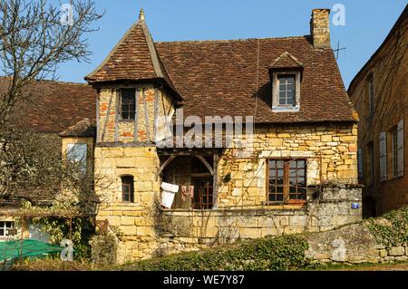 Frankreich, Dordogne, Sarlat La Canéda, Altstadt Stockfoto