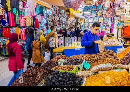 Marokko, Rabat, als Weltkulturerbe von der UNESCO, Medina, Altstadt, der überdachten Souk aufgeführt Stockfoto