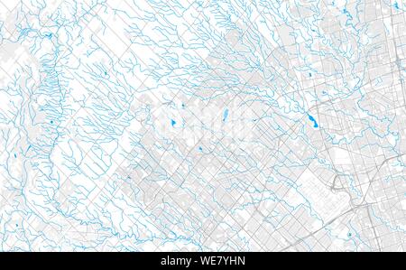 Reich detaillierte Vektor Lageplan der Brampton, Ontario, Kanada. Karte Vorlage für Wohnkultur. Stock Vektor