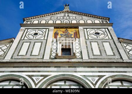 Italien, Toskana, Florenz, ein UNESCO Weltkulturerbe, San Miniato al Monte Basilika Stockfoto