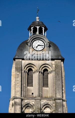 Frankreich, Indre-et-Loire, Tours, Rue Nericault-Destouches, der Clock Tower, Reste der ehemaligen Stiftskirche St. Martin Stockfoto