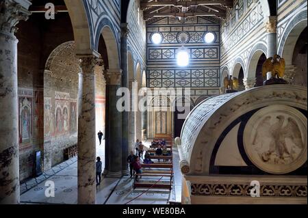 Italien, Toskana, Florenz, ein UNESCO Weltkulturerbe, San Miniato al Monte Basilika Stockfoto