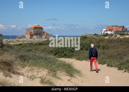 Frankreich, Pas de Calais, Ambleteuse, Fort Mahon, fort, die von Vauban Stockfoto