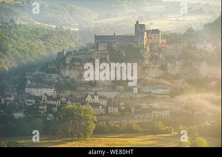 Frankreich, Dordogne, Beynac et Cazenac, Schloss, 13. Jahrhundert Stockfoto