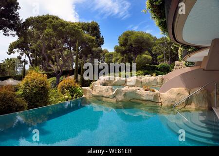 Frankreich, Alpes Maritimes, Saint Jean Cap Ferrat, Grand-Hotel du Cap Ferrat, ein 5-Sterne-Hotel Palace vom Four Seasons Hotel, privaten Infinity Pool Der Pool Suite Stockfoto