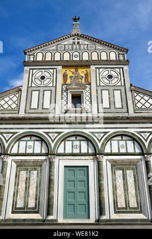 Italien, Toskana, Florenz, ein UNESCO Weltkulturerbe, San Miniato al Monte Basilika Stockfoto
