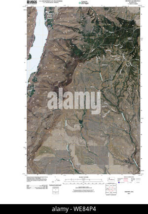 USGS Topo Karte Staat Washington WA Orondo 20110411 TM Wiederherstellung Stockfoto