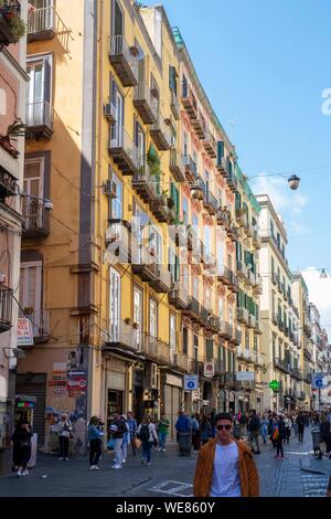 Italien, Kampanien, Neapel, historischen Zentrum als Weltkulturerbe von der UNESCO, der Via Toledo Stockfoto