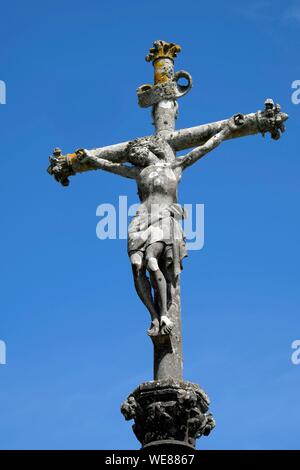 Frankreich, Finistere, Beuzec Cap Sizun, Notre Dame de la Clarte Kirche vom 16. und 17. Jahrhundert, Stockfoto