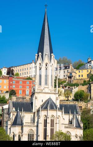 Frankreich, Rhone, Lyon, Altstadt als UNESCO-Weltkulturerbe, das alte Lyon, Saint Georges Kirche aufgeführt Stockfoto