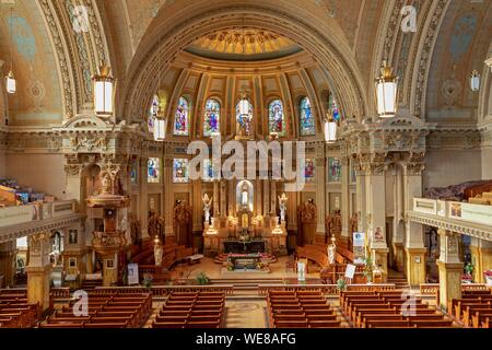 Kanada, in der Provinz Quebec, Montreal, den Bezirk der Stadt Verdun, Notre-Dame-des-Sept-Douleurs Katholische Kirche Stockfoto